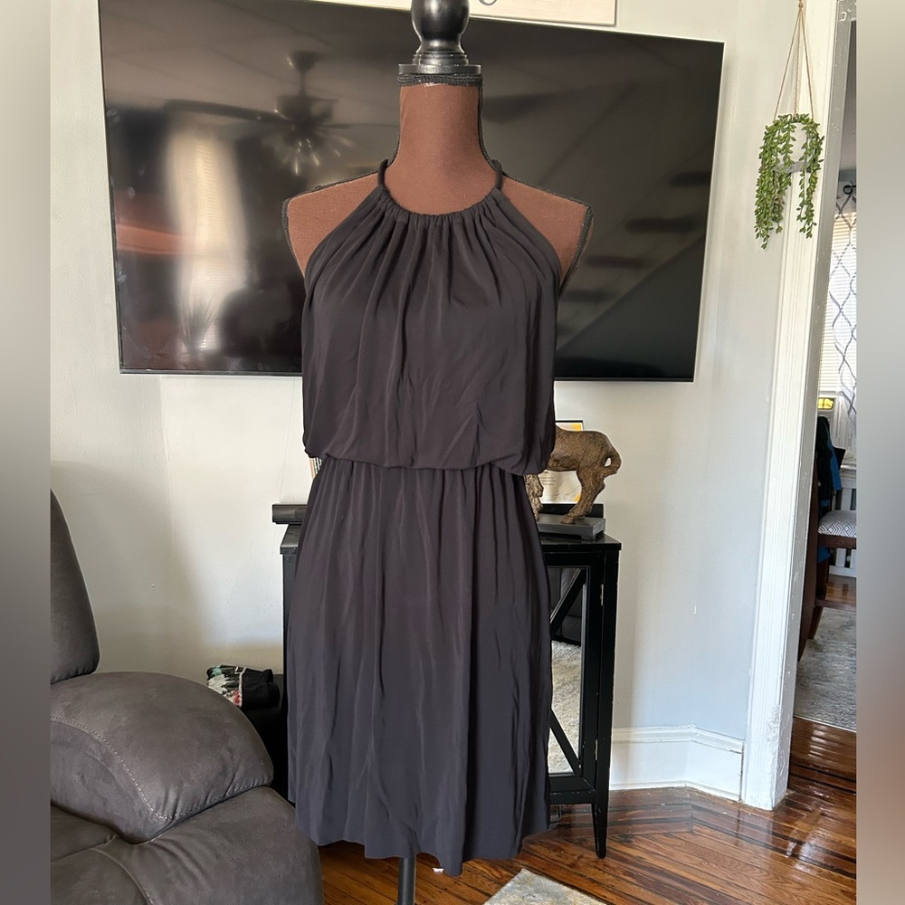 Trina Turk Black Sleeveless A-line Dress